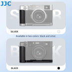 JJC Metal Hand Grip L Bracket for Fujifilm X100VI Camera Anti-Slip Handgrip Holder with Arca Swiss Quick Release Plate