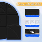 Foldable VR Mat for Meta Quest 3S/Quest 3, Round Anti Fatigue Large Mat, Anti-slip and Comfortable Floor Mat Game Accessories