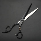 XUANTENG 7-inch black hair cutting scissors with bearing design, barber scissors