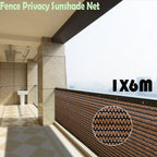 Privacy Fence Screen 120GSM Mesh Shade Net Cover 3.28×19.68ft Effective Shading Fence Panels  with 50 Zip Ties and 10m Rope