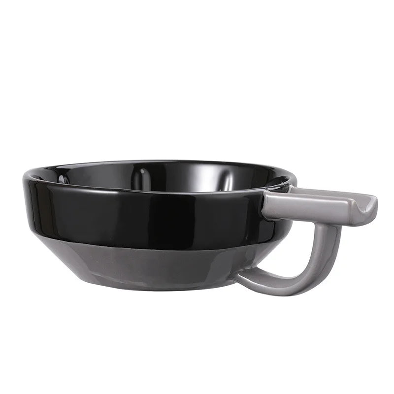 Shaving bowl Hand held foaming bowl with brush holder shaving bowl Wet shaving foam soap bowl shaving tool