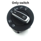 Chrome headlight switch with auto function for VW Golf MK5 MK6 Passat B6 B7 CC Tiguan