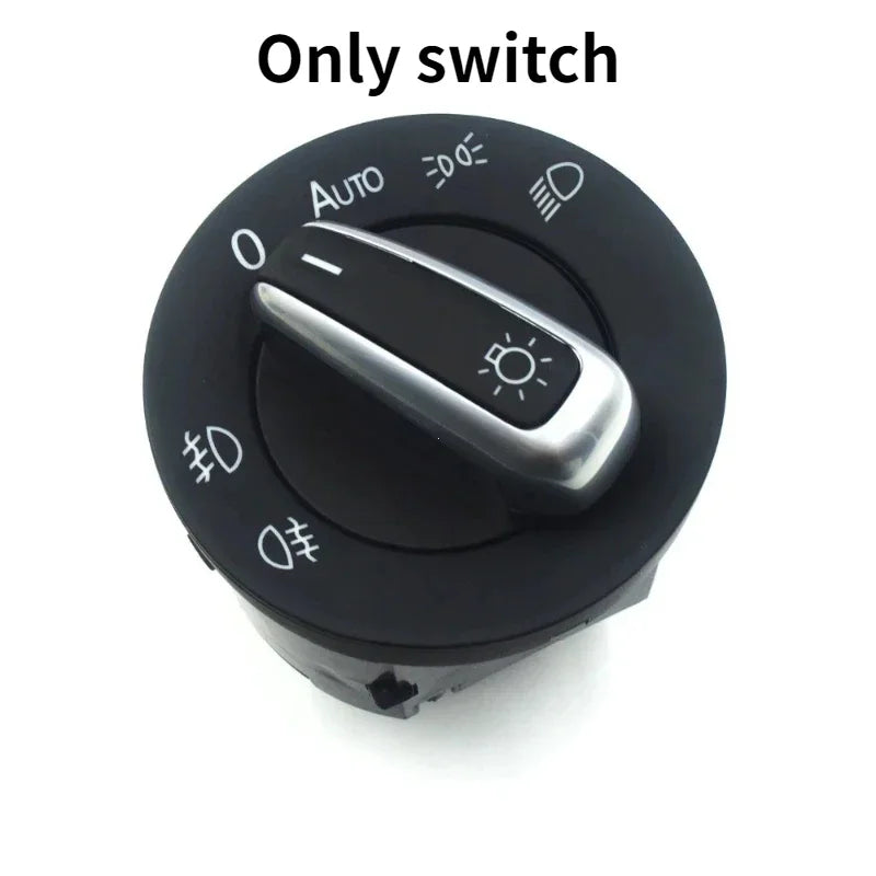 Chrome headlight switch with auto function for VW Golf MK5 MK6 Passat B6 B7 CC Tiguan