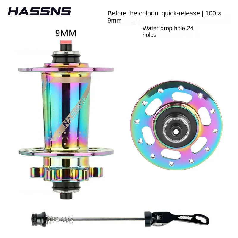 Hassns Cube Pro 7 32/24 Hole mtb Rear K7 Noisy Hub 4 Bearing 6 Pawl 120 Click Bicycle Cube Suitable For 7/8/9/10/11/12 Speeds