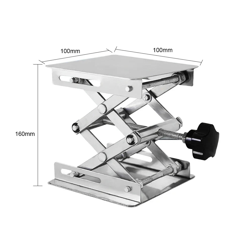 Lift Table 4'x4' Lab Plate Jack Scissor Stand Platform Router Workbench Table Woodworking Lift Laboratory Carpentry Tools