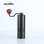 HAVMORE Upgrade Manual Coffee Grinder CNC Professional Stainless Steel Diamond Adjustable Manual Burr Coffee Bean Grinding