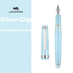 JINHAO 82 Fountain Pen Spin Silver Clip EF F M Nib Business Office School Supplies Ink Pens Korean Stationery Pens for Writing