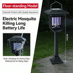 1 Pcs Solar Bug Zapper Outdoor Indoor Waterproof Mosquito Killer Lamp with White and UV Light Portable Cordless Mosquito Insect