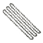 Chainsaw Blades 3 Pieces Saw Chains Semi Chisel for 3/8" Pitch 1.3mm Gauge 44 45 50 52 55 56 57 59 Drive Links Are Available