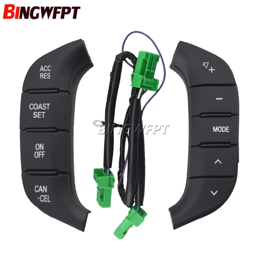 Black Steering Wheel Cruise Control Switch Button 8602A045 8701A383 8602A006 8701A066 For Mitsubishi Pajero 2007-2016
