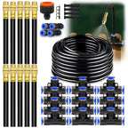 30M-5M DIY Free Bending Universal Sprayer Kit 8mm Hose Patio Misting Cooling System for Garden Plant Fogging Watering Irrigation