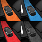 BMW 3 Series F30/F31/F34/F35/3GT Alcantara multimedia switch knob trim frame, LHD
