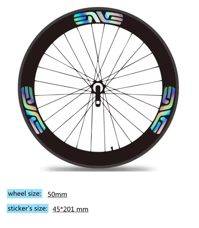 14pcs/set For Bogacha at the World Championships ENVE SES Road bike wheel stickers Color change wheelset painting 50mm height