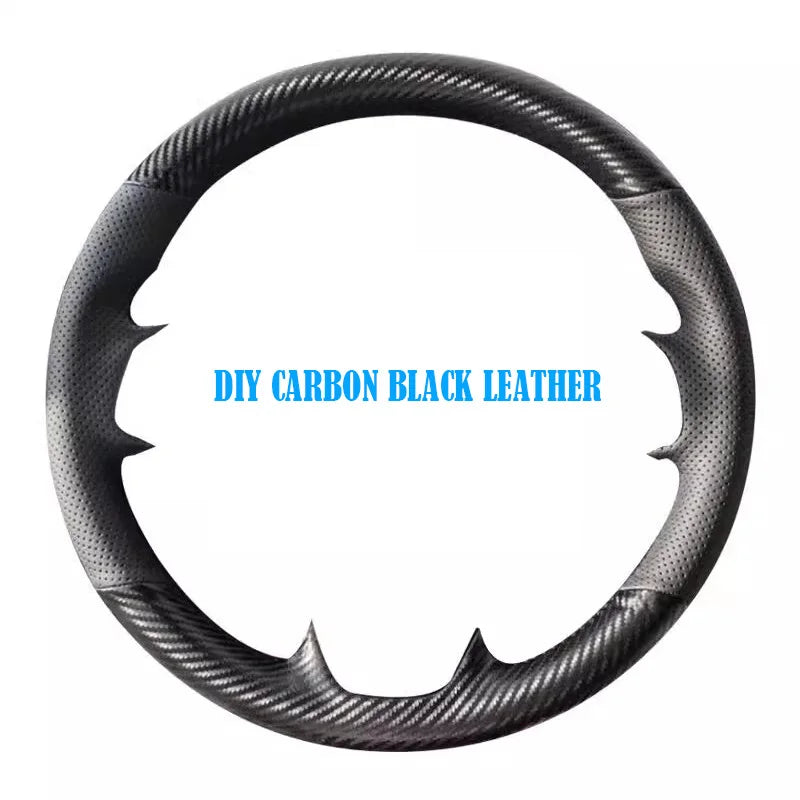 Hand Stitched Genuine Leather Non-slip Breathable Car Steering Wheel Cover for Porsche 986 1998-2004 DIY Car Interior