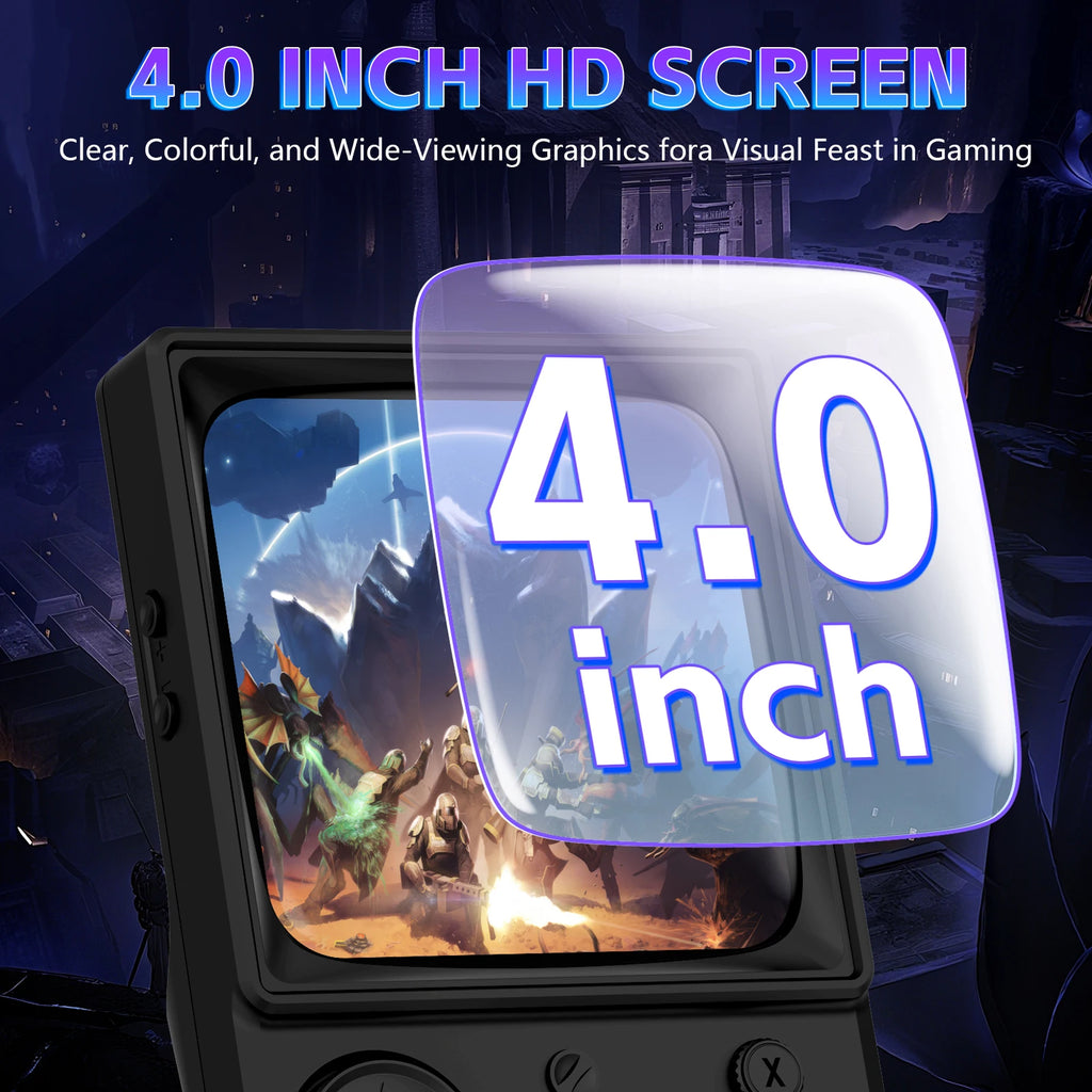 AISLPC R36T MAX Retro Handheld Game Console 22000+Games 4.0'' IPS Screen 64/128GB Supports 5G Portable Pocket Video Player