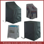 Stacked Chair Dust Cover Outdoor Garden Patio Furniture Protector Cover Waterproof Dustproof Chaircover Rain Cover Chair Sofa