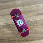 34mm Colorful Maple Wood Fingerboard Complete Set with Trucks - Blue, Orange, Purple, Red, Green