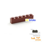 20pcs/lot Bulk Blocks Building Bricks Thick 1X6 Educational Assemblage Construction Toys for Children Size Compatible With 3009