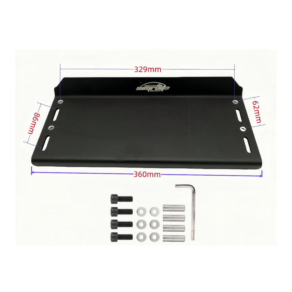 SimRuito Universal Adjustable Sim Racing Pedals Mounting Plate 7075 Aluminum for G29 G920 T300RS Cockpit Floor 3 Pedals