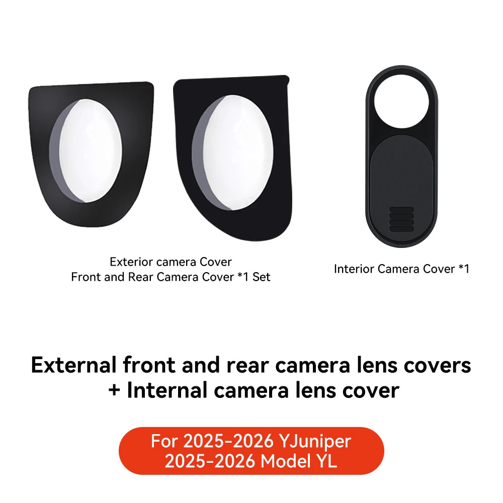 YZ For Tesla Model Y Juniper YL 2025 Front rear Bumper Camera Lens Guard Protective Cover Scratch Resistant Anti-stain