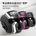 Boxing Headgear Helmet for Kickboxing Muay Thai MMA Sanda Training, Red/Blue/White, S-XL