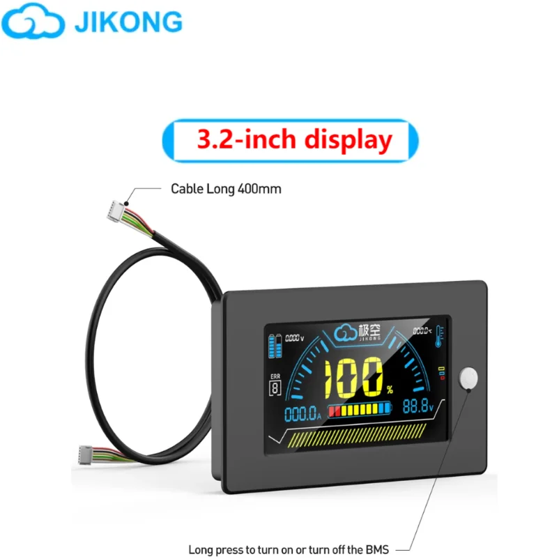 JIKONG BMS 3.2 inch Screen Display for JIKONG all BMS Accessories Intelligent Battery Level Indicator JK BMS 3.2 LCD Monitor