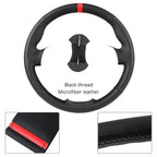 Custom For Mercedes Benz W176 W246 A-Class C-Class W204 C117 C218 X218 W212 C207 Car Steering Wheel Cover Microfiber Leather