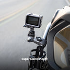 PGYTECH Super Clamp Mount 17-37mm with 1/4" screw adapter for bike/vehicle camera