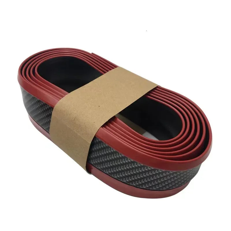Universal Car Bumper Lip 2.5M Stickers Car Front Bumper Lip Rubber Car Bumper Protectors Exterior Mouldings Bumper Lip Strip