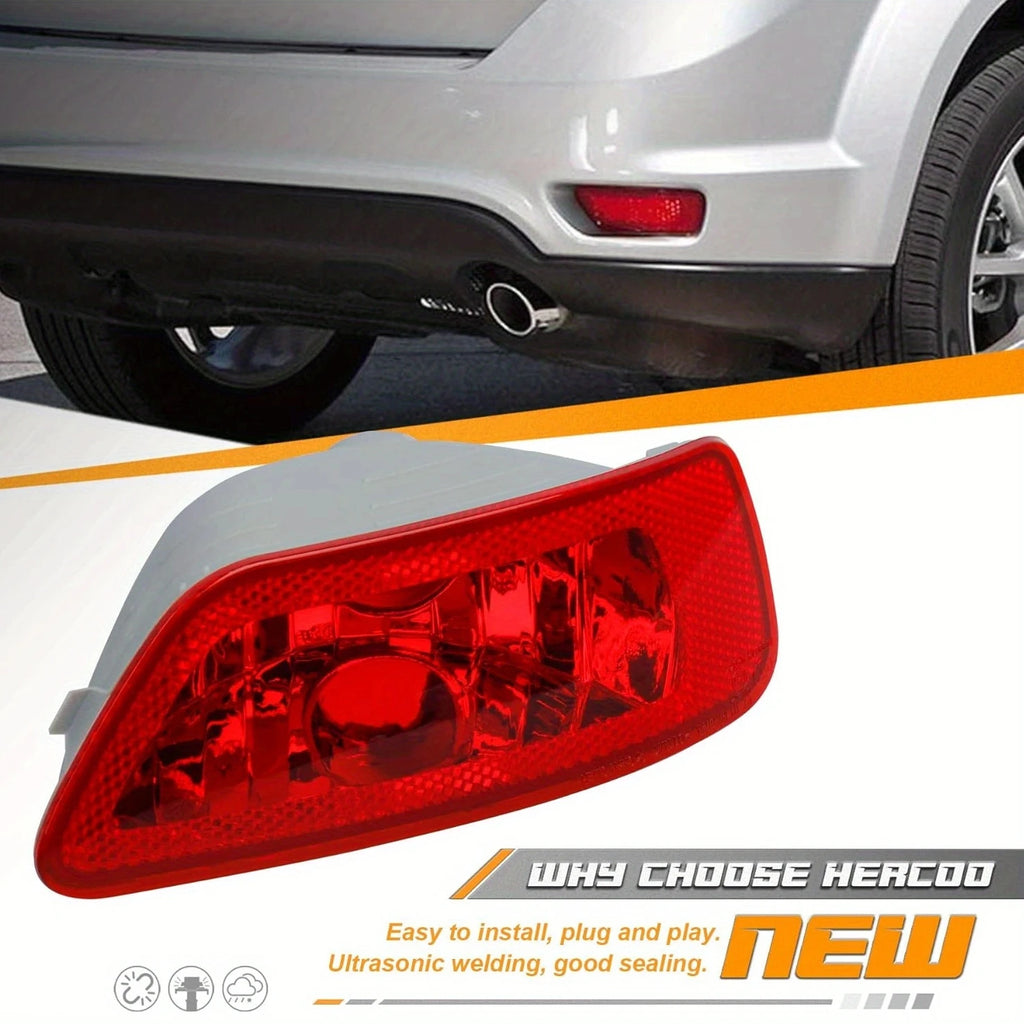 For Jeep Compass Grand Cherokee 2011-2016 2 PCS 57010716AC-R Rear Bumper Brake Light Tail Turn Signal Reflector Lamp No Bulb