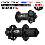 GOLDIX GDR370 ROAD Bicycle Hub 6-bolt Disc Brake Sealed Bearing J-Bend 28/32 Holes Ratchet 36T Hub for Shimano HG 11S SRAM XDR