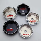 4pcs 60mm 64mm 65mm 68mm 69mm Universal Blank Car Wheel Center Caps Hub High Cap No Badge Hubcaps Rim Dust Cover Car Accessories