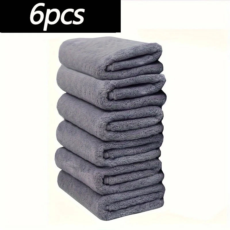 6/8/10 Pcs Coral Fleece Hand Towel Set , Soft Absorbent Skin-Friendly  Face Towels, Ideal for Home Bathroom Gym Hotel Spa Use