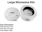 Large Microwave Kiln Professional DIY Glass Jewelry,Glass Fusing Melting Jewelry Making Ceramic Kiln for Home Use,Beginners made