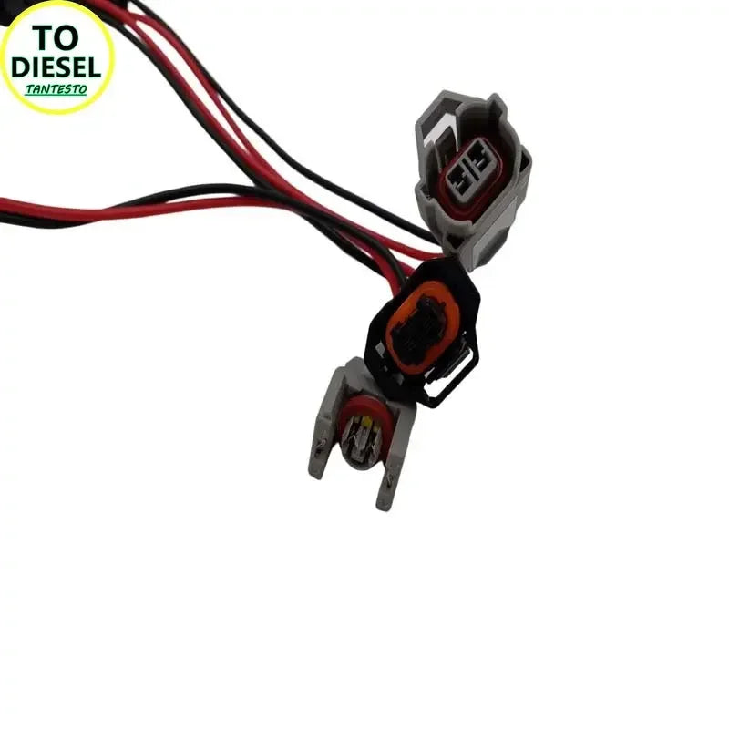 7pcs/Lot Common Rail Injector Tester Cable for Bosch Denso Delphi Siemens Diesel Nozzle Adapter Plug Cables Harness Cord