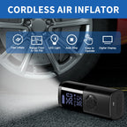 2025 New Multifunctional Cordless Air Pump Portable Air Compressor&Inflator,7-in-1 LED Display,Flashlight Inflatable Pump