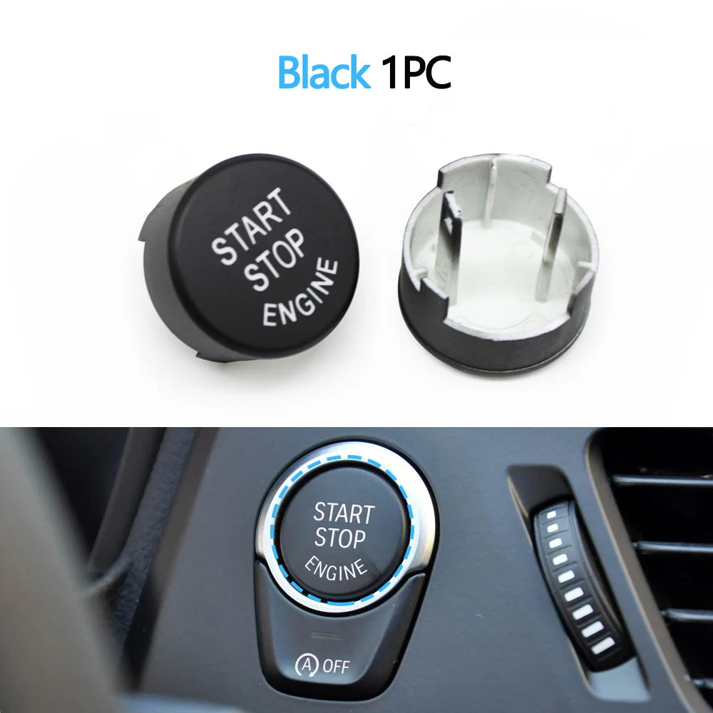 Engine Start Stop Push Button Switch Cover for BMW 1 5 6 7 X3 X4 Series, 1pc