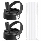 Lids with Straw for Hydroflask Wide Mouth 20 32 40 oz, Flex Straw Lid Fit for Hydro Flask Sports Water Bottles