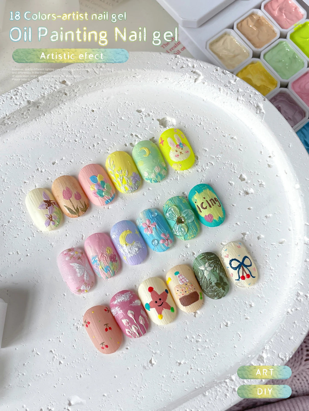 MORDDA Solid Gel Nail Polish Set 18 Colors, Soak Off UV/LED Semi Permanent Gel