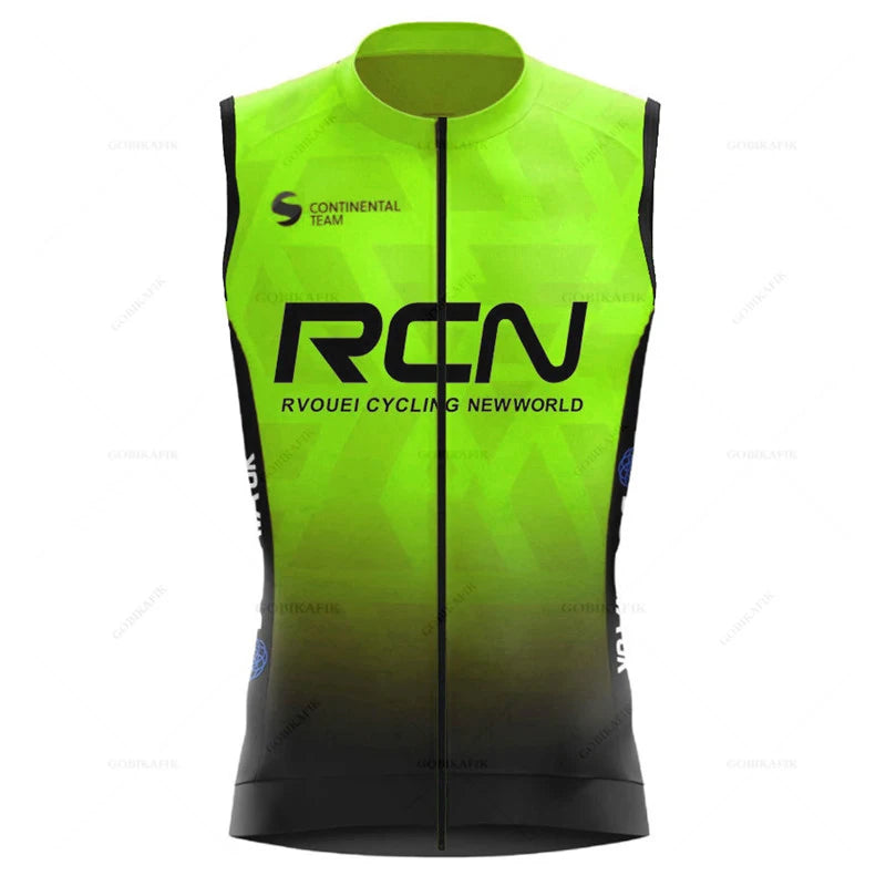 Rvouei Windproof Cycling Jersey Vest Sleeveless Lightweight Breathable, Sizes XS-5XL