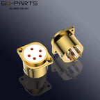 Viborg CF205G 5Pin XLR Socket 24K Gold Plated Copper Accept Stax Pro Bias Headphones Socket Stax Headphone Plug