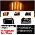 68374916AA For Peugeot Boxer Fiat Ducato Citroen Dynamic LED Turn Signal Light Side Mirror Indicator Sequential Blinker Lamp