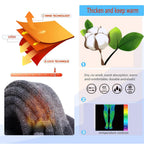 YANBIGUO 2 Pairs Wool Ski Socks,Thermal Knee-high Cold Weather Warm Socks for Snowboarding,Snow,Winter,Hunting