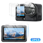 Lens & Screen Protector for DJI Osmo Action 6 - 9H Tempered Glass Camera Anti-scratch Glass Film HD Clear Accessories Set