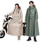 Raincoat integrated full-length thickened rainstorm proof electric battery motorcycle rain proof one-piece poncho for adults