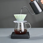 Hand-made Coffee Drip Filter Cup for Household Use 1-2 People Origami Filter Cup V-shaped Resin Cake Cup Anti-fall Filter