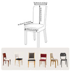 4Pc Set High Stretch Dining Chair Cover Elastic Slipcover Removable Non Slip Seat Protector for Living Room Home Kitchen Wedding