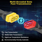 OBD2 OBDII Extension cable Male To Female Connector 16Pin Diagnostic tool for ELM327 Launch Thinkdiag adapter Unbendable