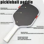High quality Fifth Generation  EVA Surround Foam Boom Equipped with metal counterweights Pickleball Paddle Raw Carbon Fibe