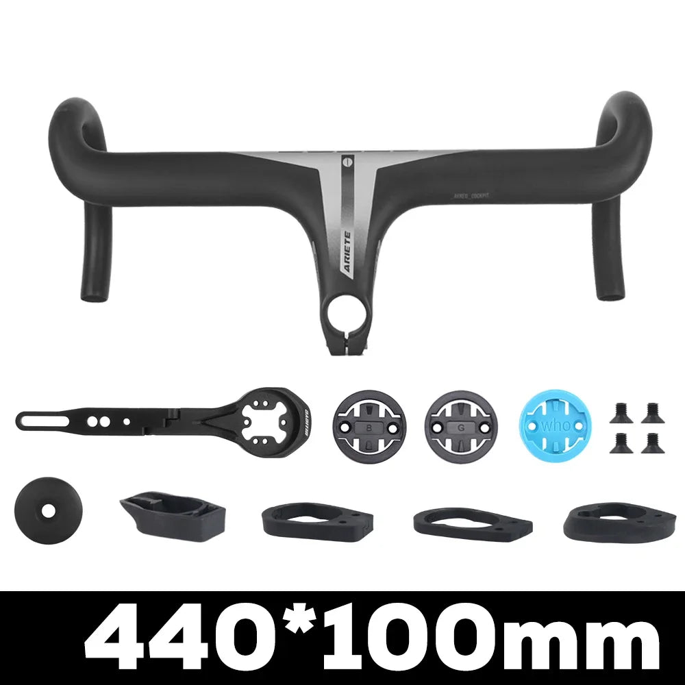 JAVA Ariete T1000 full carbon fiber road bike integrated handlebar 28.6mm, 80-110x380-440mm